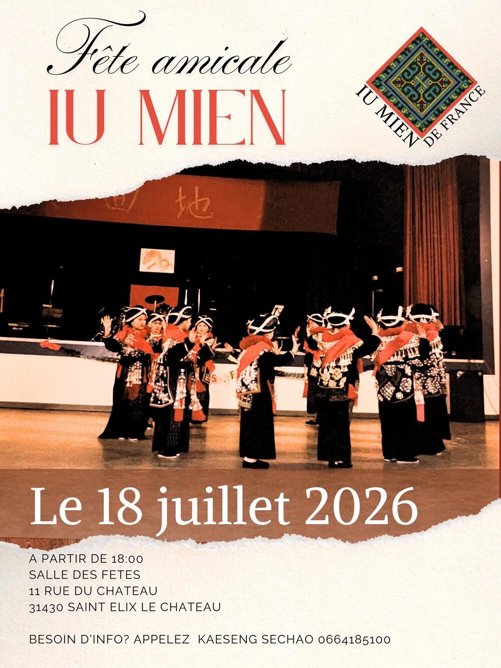 Affiche de la Fête amicale IU Mien